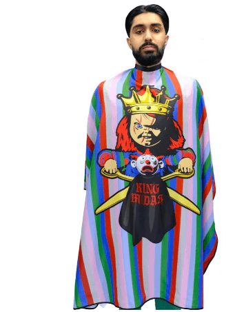 King Midas barber cape — @TheClipperConnect713